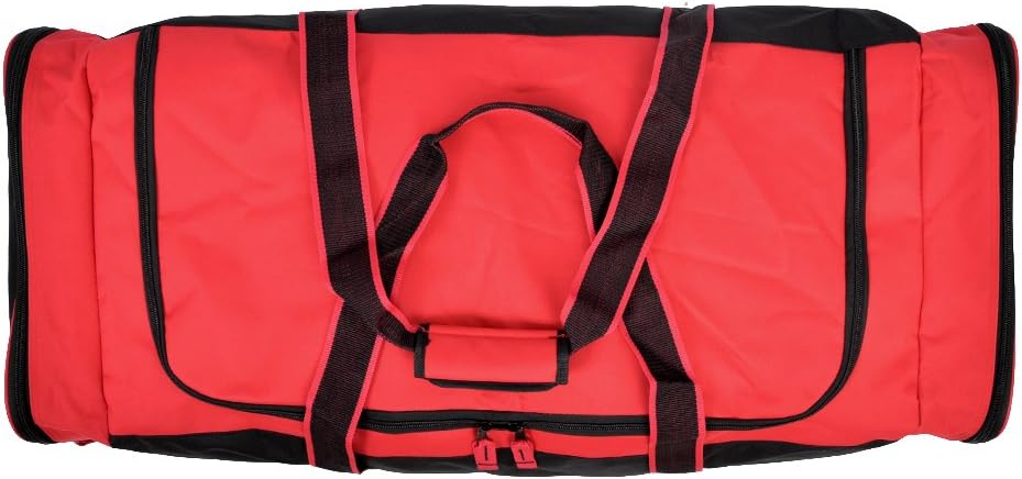  | Jetstream 36 Inch 3-Pocket Hockey Equipment Duffle Bag (Red) | Sports Duffels