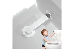 4our Kiddies Baby Toilet Lock for Child Safety, Baby Proof Toilet Seat Lock with Extra Pallet Fit for Most Standard Toilet, E
