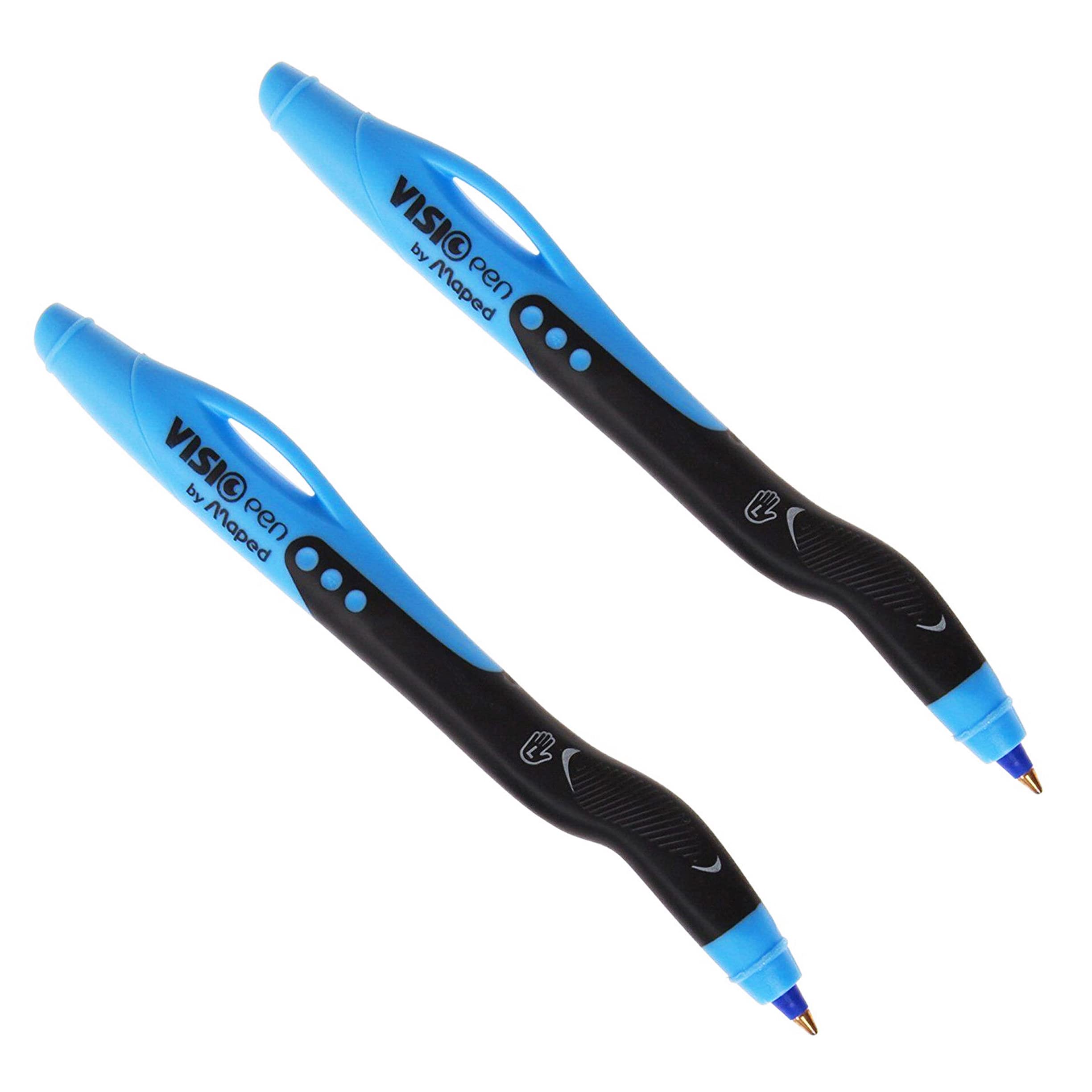 Maped Visio LEFT HANDED BALL POINT PEN - Blue Ink [Pack of 4]