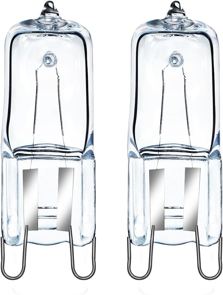 GMY Halogen G9 Oven Bulbs 40W 230V 300C Heat Tolerant 2 Pack