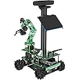Yahboom AI Robotic with Jetson Nano ROS Programmable Electronics Kit with 7in Touch Screen DIY Robotics Arm Kit Lidar Mapping Navigation Voice Recognition Conversation