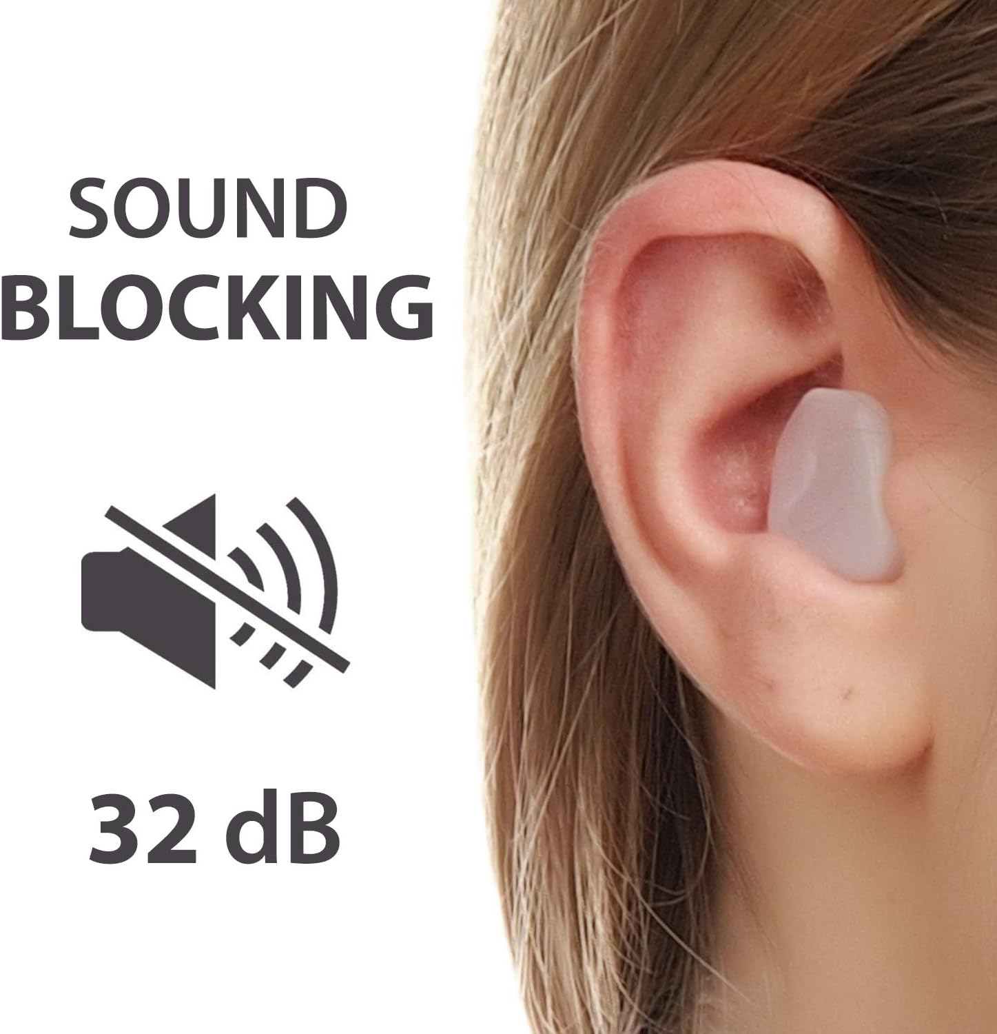 PQ Wax Ear Plugs for Sleep - 12 Silicon Wax Earplugs for Sleeping and Swimming - Gel Ear Plugs for Noise Cancelling & Ear Protection - Sleeping Earplugs with Sound Blocking Level of 32 Db (12-Pillows): Health & Personal Care