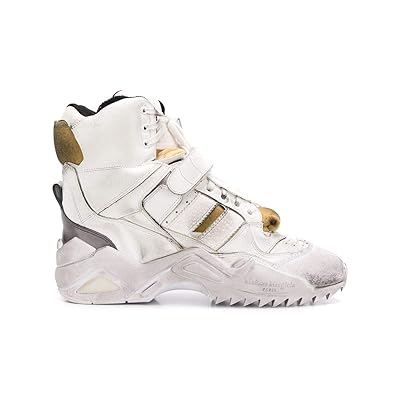 Maison Margiela Luxury Fashion Womens S39WS0036P2082H1609 White Hi Top Sneakers | Fall Winter 19