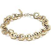 Olivia Burton Jewelry - Women's Signature Honeycomb Link Bracelet - Stainless Steel, Hypoallergenic - For Everyday Wear - Gift for Her