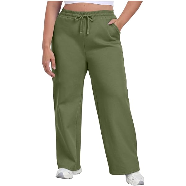 Pantalon De Jogging Femme Large Et Léger – Taille Haute, Couleur Unie Gris | Parfait Pour Le Printemps, L’été, L’automne, La Danse Ou Le Quotidien Décontracté