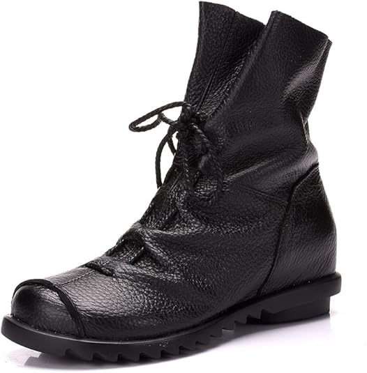 black leather walking boots ladies