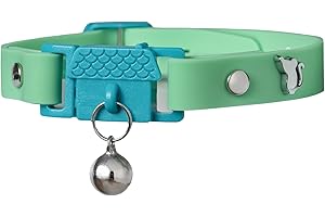 Kittyrama Meadow Cat Collar with Bell. Cat Friendly Award Winner. Approved by Vets and Cat Experts. Breakaway Cat Collars Quick Release. Kitten Collar. Won't Rub Fur. Lightweight, Soft & Comfy