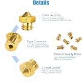 GLARKS 29Pcs 3D Printer Nozzle Kit M6 Brass Extruder Heads Cleaning Needles Tool view 6