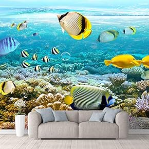 Wall Mural The Beautiful Undersea World Removable Self-Adhesive Large Wallpaper - 66x96 inches