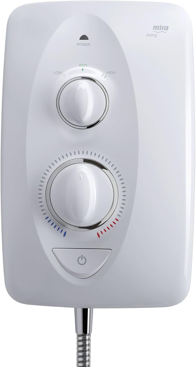 Mira Showers 1.1788.010 Jump MultiFit 8.5 kW Electric Shower White/Chrome BigaMart