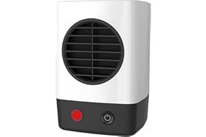Lasko MyHeat Mini Personal Ceramic Space Heater for Home, Energy Efficient, Overheat Protection for Bedrooms, Offices, 6.2 Inches, 400W, White, 201