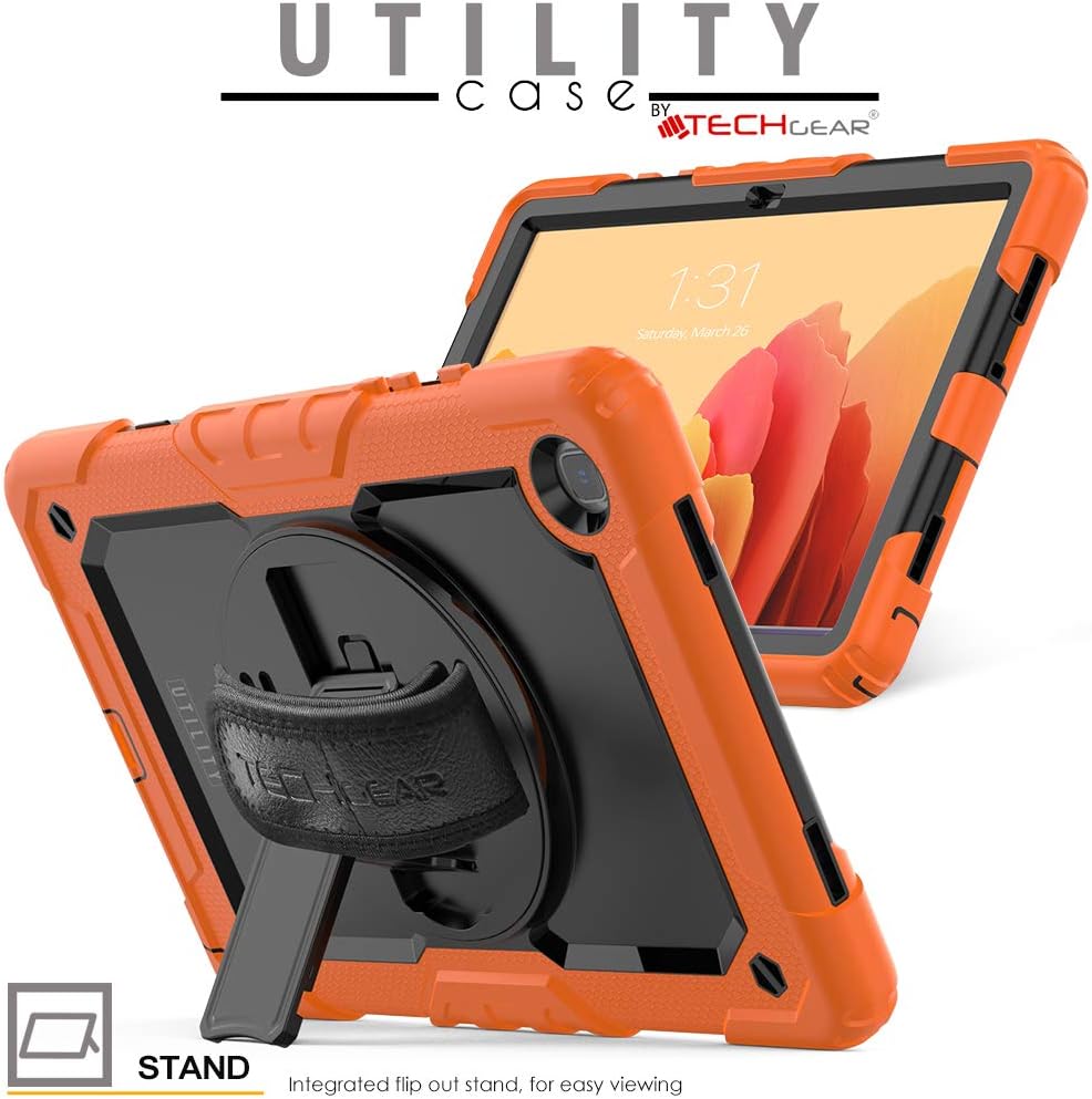 TECHGEAR UTILITY Case fits Samsung Galaxy Tab A7 10.4" (SM-T500 / T503 / T505 / T509) Tough Rugged HEAVY DUTY Armour Shockproof Impact Case with 360 Rotating Stand - Image 5