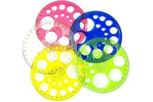 1 Pcs Stationery 360 Degree Round Ruler Transparent Circle Office School Drafting Supply Protractor Modern Master TemplatePra