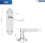 XFORT Chrome Elegance Range Richmond Lever Latch Handles 1 Pair view 5