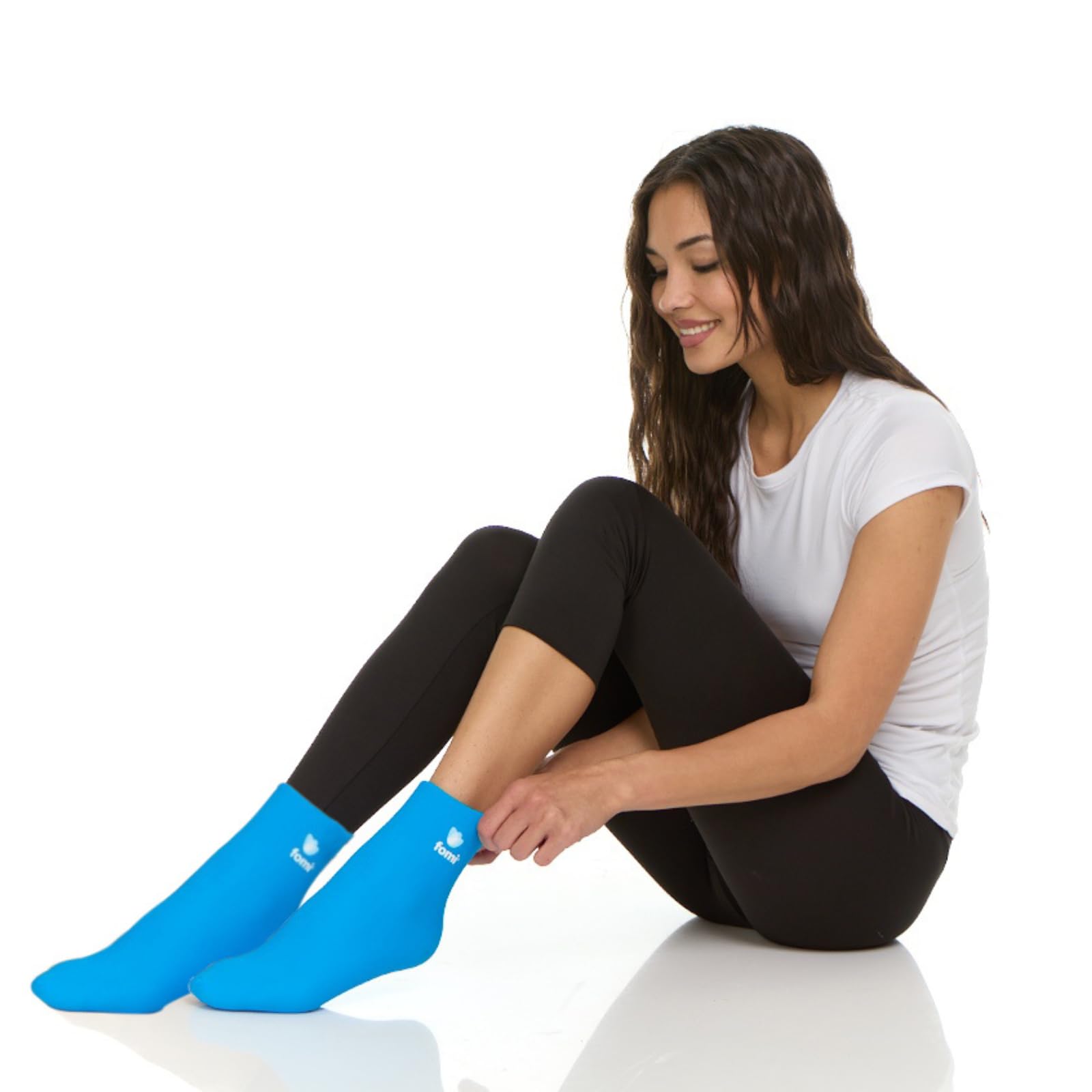 Photo 1 of FOMI Hot Cold Full Foot and Ankle Solid Gel Ice Packs | 2 Pack | Premium Comfort 360 Degree Cooling Compression Wrap for Plantar Fasciitis, Heel Spurs, Achilles, Tendonitis, Sore Feet, Gout