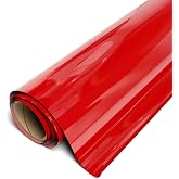 Siser EasyWeed Heat Transfer Vinyl 11.8" x 15ft Roll (Red) - Compatible with Siser, Cricut, Silhouette and Other Craft/Professional Cutters - CPSIA Certified