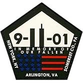 Nine 11 in Memory Fallen Tactical Patch (PVC Rubber-Hook Fastener -N8)