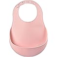 Beaba Silicone Baby Bib, Made with Soft Supple Silicone, Baby Bibs with Baby Food Catcher, Baby Essentials for Baby Feeding