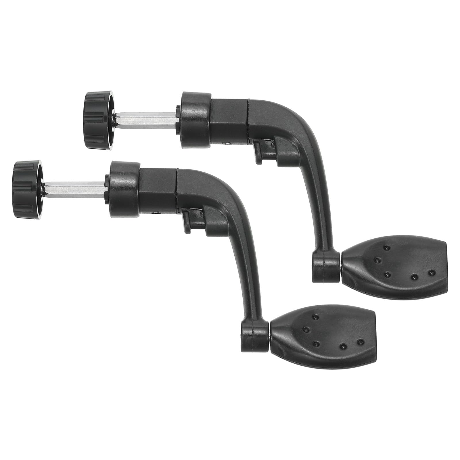 PATIKIL Fishing Reel Handle Replacement Part, 2Pcs Metal Crank Rock Arm Rotary Knob Plastic Grip for Fishing Reel Accessories with Nut, Fit #200 Series Reel (102mm)