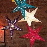 UUOUU Pack of 10 Paper Star Lantern Lampshade 11.8