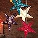 UUOUU Pack of 10 Paper Star Lantern Lampshade 11.8 Inch Handmade Paper Star Pentagram Lampshade for Valentine's Day Wedding Party Home Hanging Decor