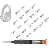 SOULWIT Replacement Headband Screws for Bose QuietComfort 35/QC35/QC35 II/QC45/QC SE/QC Wireless/QC25/QC3/AE2/OE1/SoundLink Series/SoundTrue Series Headphones - 20pcs Silver