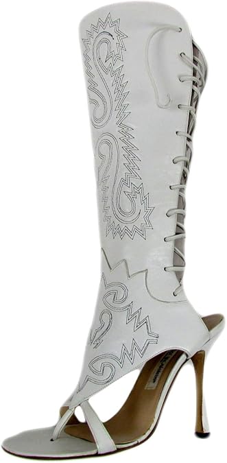 white high heel cowboy boots