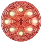 Maxxima M16280RCL Red 2-1/2" Round LED Clear Lens Clearance Marker Light