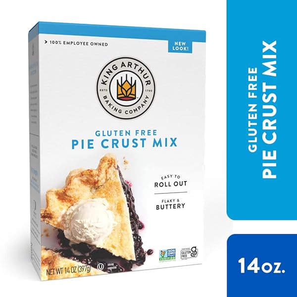 KING ARTHUR FLOUR GLUTEN FREE PIE CRUST MIX, PACKAGING MAY VARY, 14 OZ