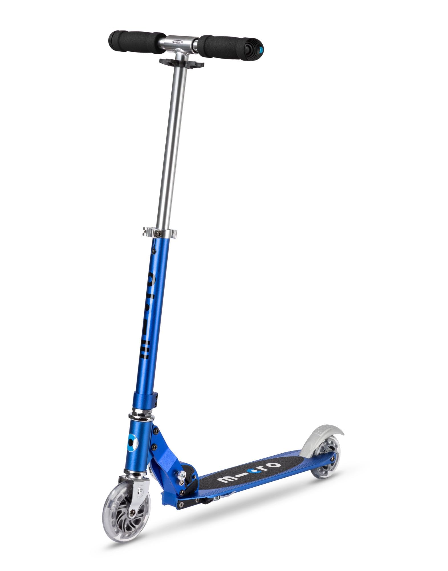 Micro patineta | Scooter plegable Sprite para niños y adolescentes a partir de 6 años | Niños hasta 220 libras | 2 ruedas | Compacto para viajes y almacenamiento | Barra en T ajustable | Ruedas de PU de marcha suave | Diseño suizo