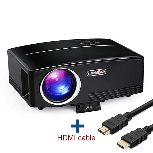 Proyector de video Full HD, HuiHeng proyector de video portátil ...