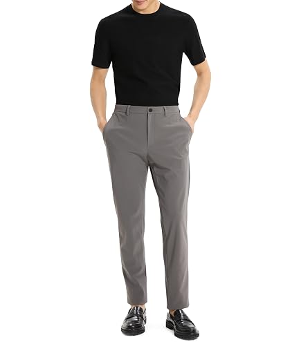 Theory Men's Zaine Precision Ponte Pants, Baltic, 28 at Amazon
