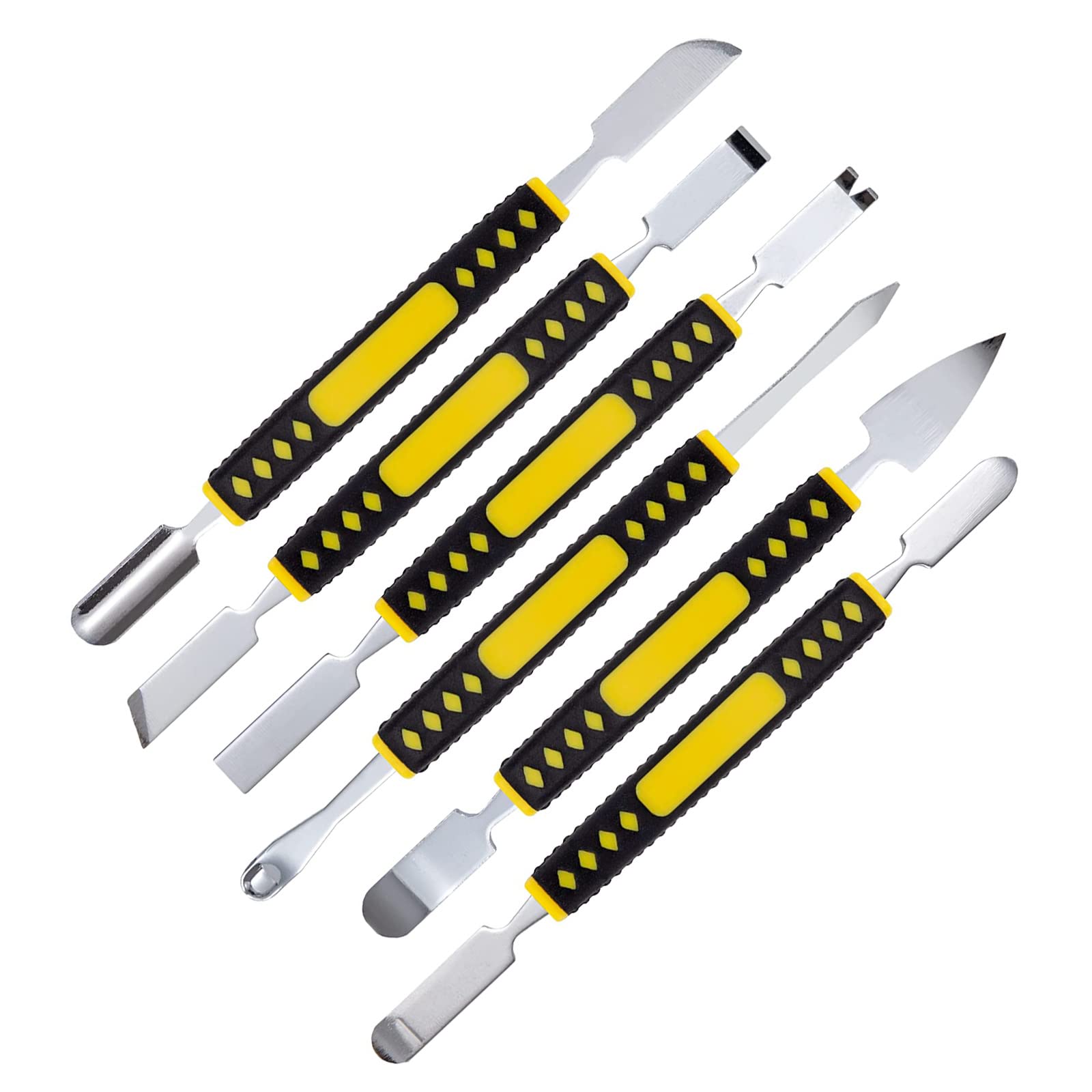 Metal Crowbar 6-Piece Set Mini Metal Pry Bar Tool Electronic Repair Tools for Cellphone Mobile Phone Tablets Laptop Electronics Device