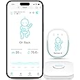 Sense-U Smart Baby Monitor Pro(Long Range) with Arousal Vibration, Audible & App Alerts Anywhere: Tracks Abdominal Movement, Rollover, Sleeping Position, Feeling Temperature, Wearable Sleep Monitor
