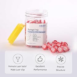 COBETTER 100 Pack Syringe Filter PTFE Lab Filters