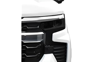 BOGAR TECH DESIGNS Full Headlight Light Tint Kit Compatible with Chevy Silverado 2022-2025, Dark Smoke