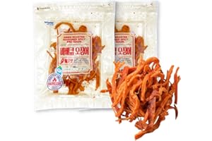 FISHER QUEEN [6.34oz * 2packs] Spicy, Mala Flavor, Korean Barbecue Grilled Squid, Savory Seafood Snack, Slice Squid, 오징어