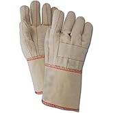 Magid 97KGT Heater Beater 97KBT 24 oz. Cotton Canvas Hot Mill Gloves, Standard, Natural (One Dozen)
