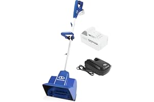 Snow Joe 24V Cordless Electric Shovel Kit w/ 5Ah Battery & Charger, 11″ Clearing Width, 400W Motor – Portable, Lightweight, Heavy-Duty Ice Removal for Deck, Patio, Driveway & Sidewalk, 24V-SS11-XR