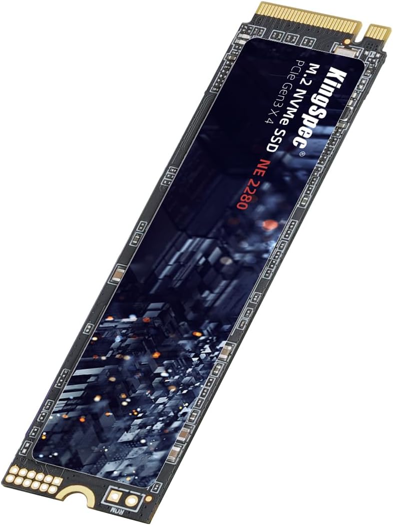 KingSpec 1TB M.2 NVMe Gen3x4 SSD 2280 2400MB/s 3D NAND TLC/QLC