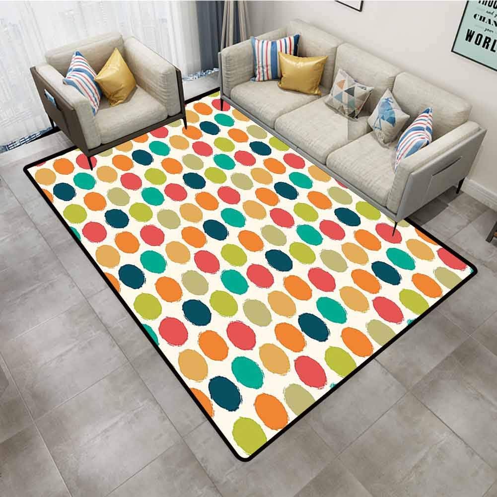 Alfombra para salón con diseño retro hexagonal geométrico, diseño