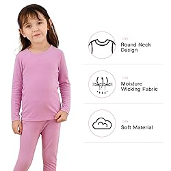 Thermal Underwear for Kids Ski Long John Set Unisex