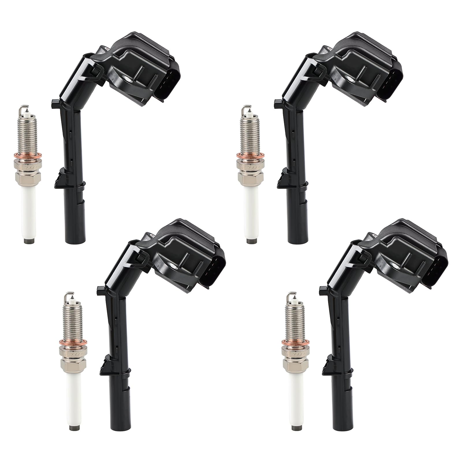 4 Ignition Coils & Iridium Spark Plug Kit For Mercedes-Benz & Infiniti Q50 Q60 2.0L