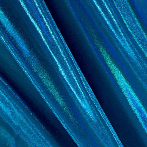 Pine Crest Fabrics Starlet Holo Lamé Dancewear Knit Turquoise