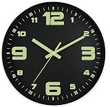 DIYZON Luminous Wall Clock 12 Silent Non-Ticking Battery Operated view 2