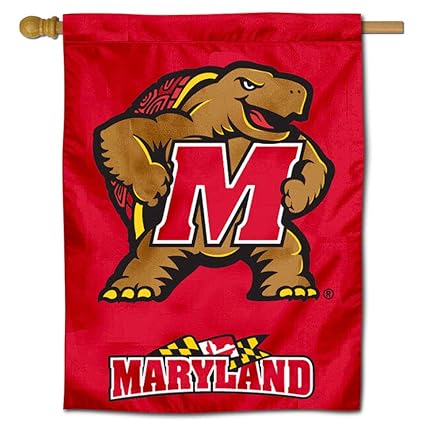 College Flags Banners Co University Of Maryland Terrapins House Flag