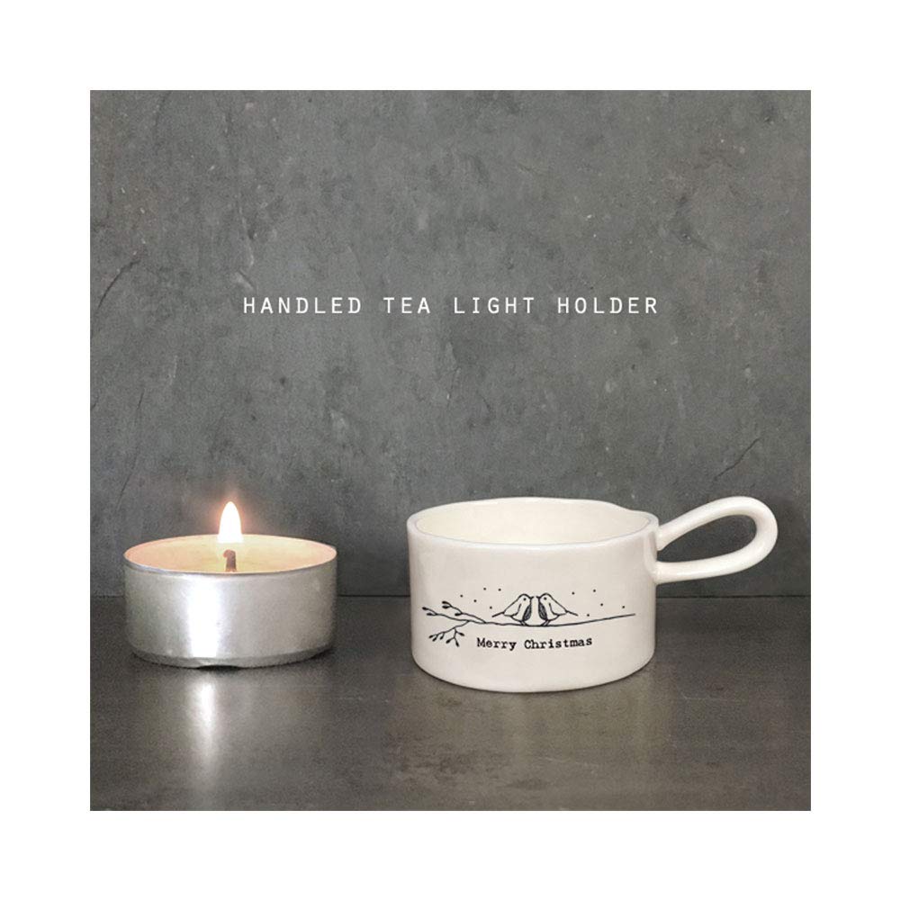 East of India Handled Tea Light Holdemerry Christmas