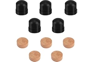 5pcs Trombone Cork Pads & 5pcs Slide Rubber End Bumpers, Durable Trombone Spit Valve Cork and Slide Rubber End Tip Bumper for