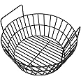 Charcoal Ash Basket for Large Big Green Egg Grill, Heavy Duty Porcelain Steel Fire Basket also Fits Kamado Joe Classic, Compatible with Pit Boss, for Louisiana Grills, for Primo Kamado Grill, Fits Large Grill Dome