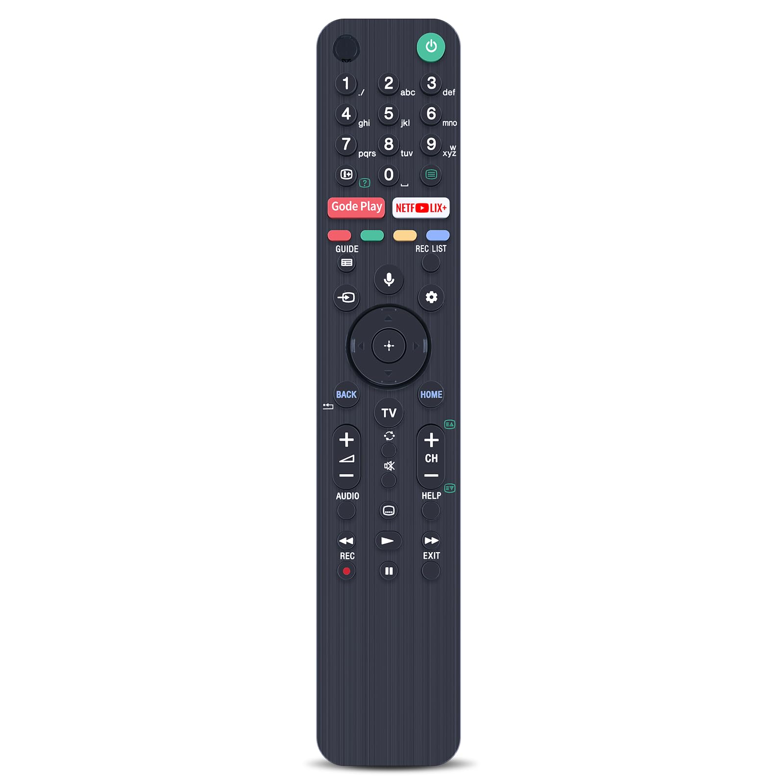 TCNOUMT Replacement Sony RMF-TX500E Voice Remote Control for Sony 4K HD OLED TV KE-65XH9096 KD-75XG8505 KD-75XG8588 KD-75XG8596 KD-75XG8599 KD-75XG8796 KD-75XG9505 KD-85XG8596